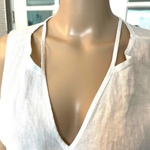 100% linen hi-lo tap by XCVI size L